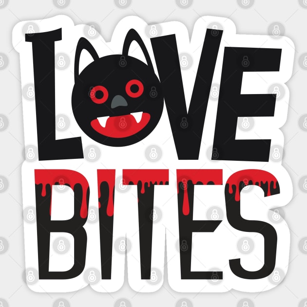 Love bites Sticker by Peach Lily Rainbow